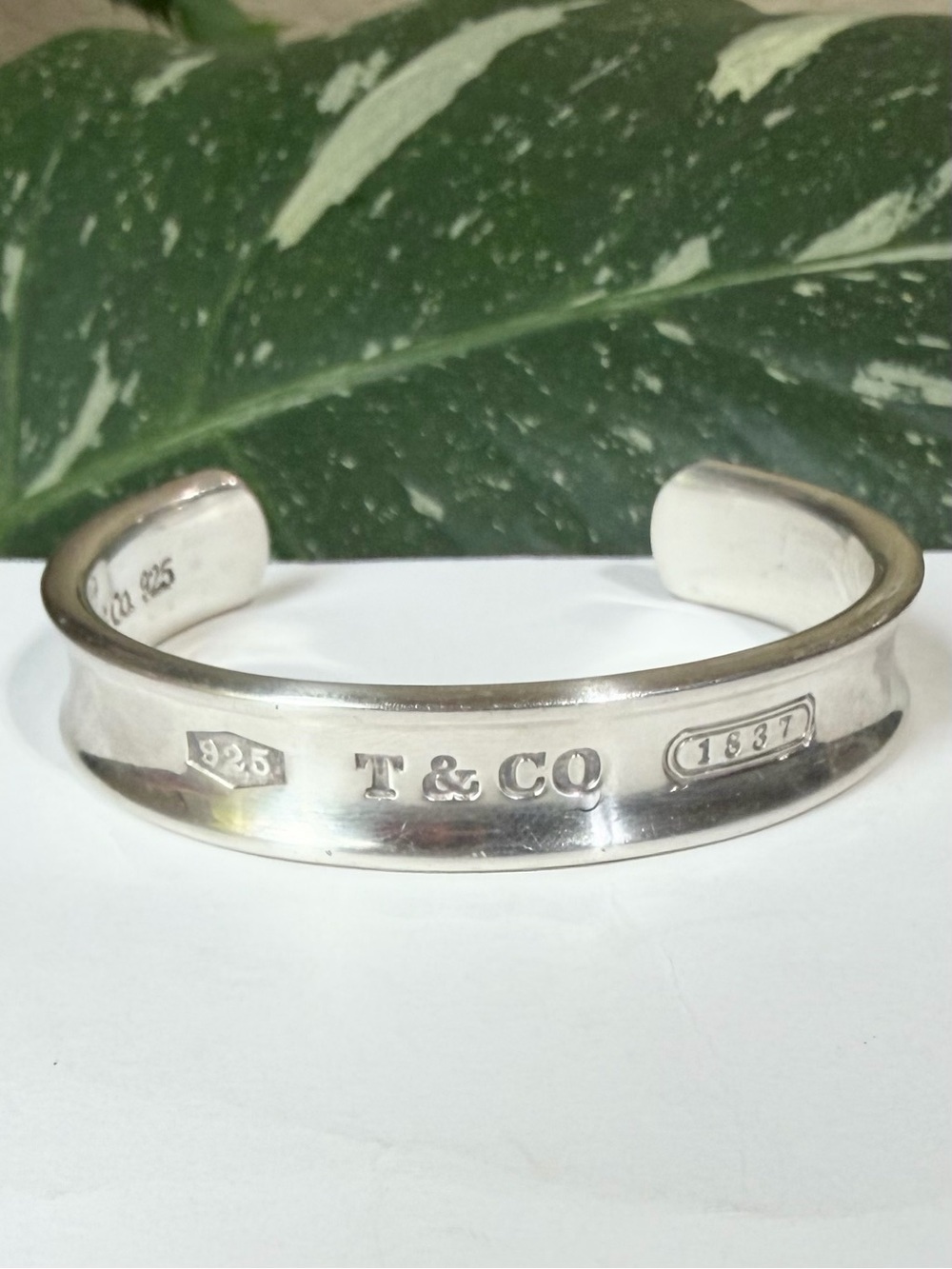 ❤️ Tiffany & Co. Sterling Silver 1837 Cuff Bracelet